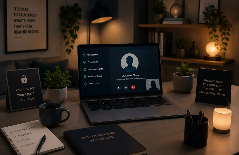 Online sex therapy in India via secure video call with Dr. Dhruv Bhola